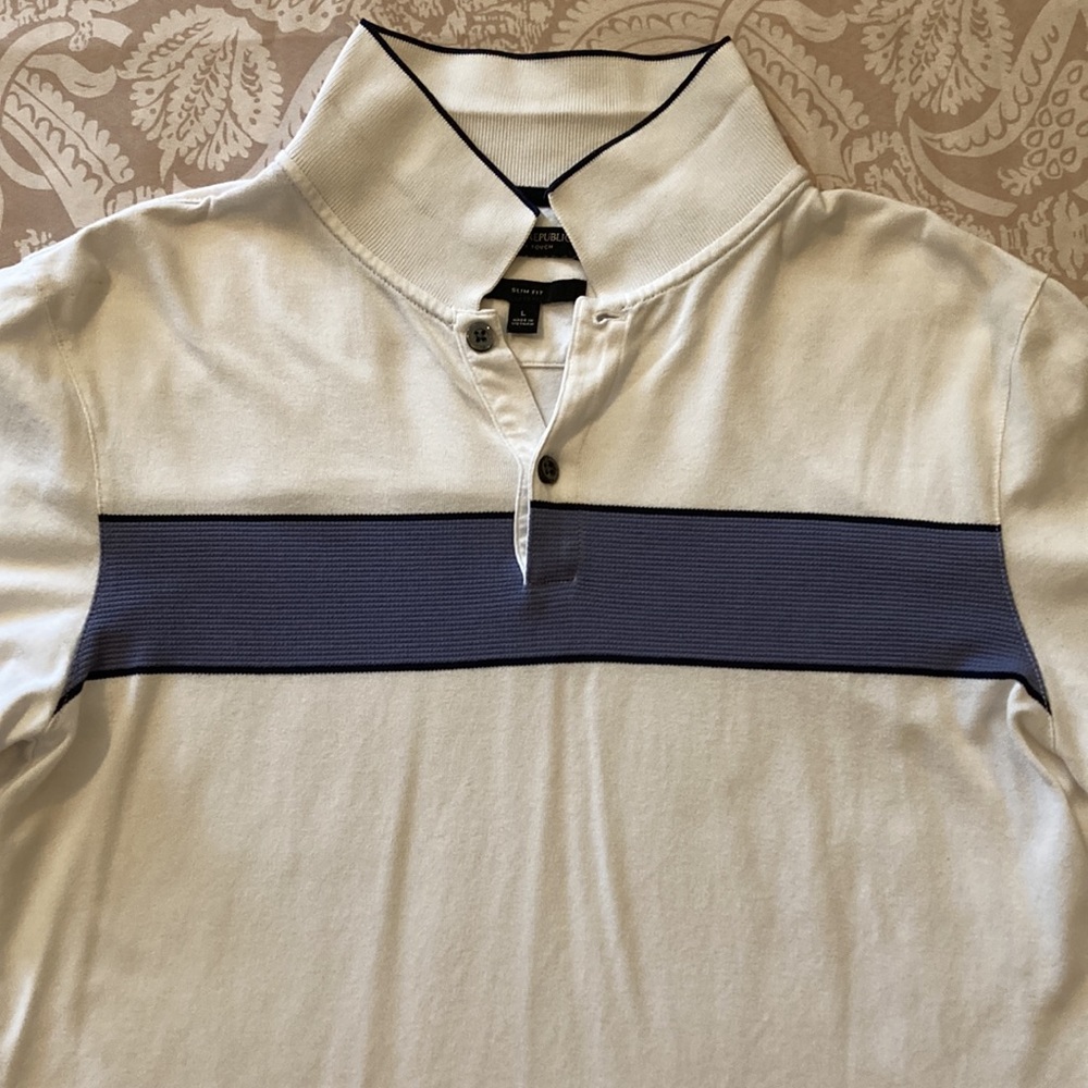 Men’s Banana Republic Polo Shirt, large slim fit - Picture 2 of 6
